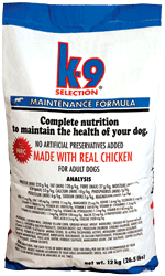 K-9 Selection MAINTENANCE kompletní krmivo pro dospělé psy.